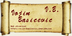 Vojin Bašičević vizit kartica